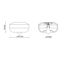 Ferroluce Bellota lampada da soffitto