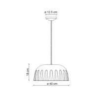 Ferroluce Madame Gres suspension lamp