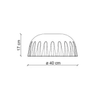 Ferroluce Madame Gres lampada da soffitto