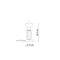 Ferroluce Berimbau table lamp