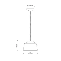 Ferroluce 50'S lampada a sospensione