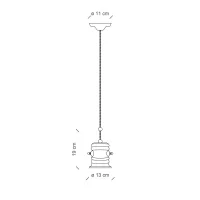Ferroluce Urban Vintage 2 suspension lamp
