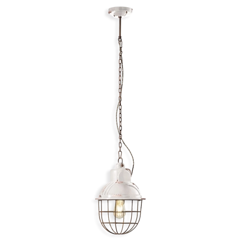Ferroluce Industrial Vintage 2 lampada a sospensione