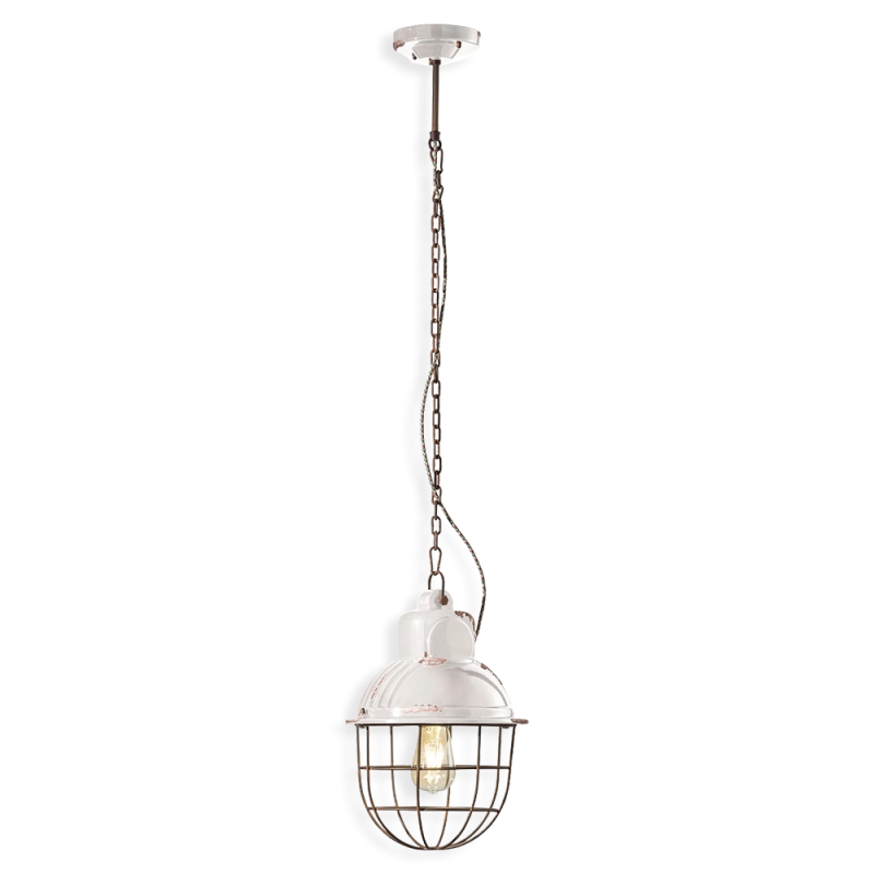 Ferroluce Industrial Vintage 2 lampada a sospensione Ferroluce Industrial Vintage 2 lampada a sospensione