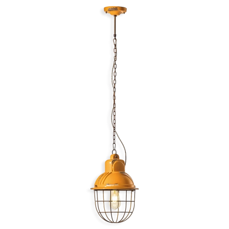 Ferroluce Industrial Vintage 2 lampada a sospensione