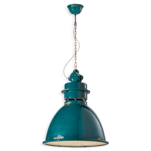 Ferroluce Industrial 4 lampada a sospensione