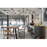 Ferroluce Pipes ceiling lamp