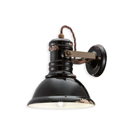 Ferroluce Industrial lampada da parete