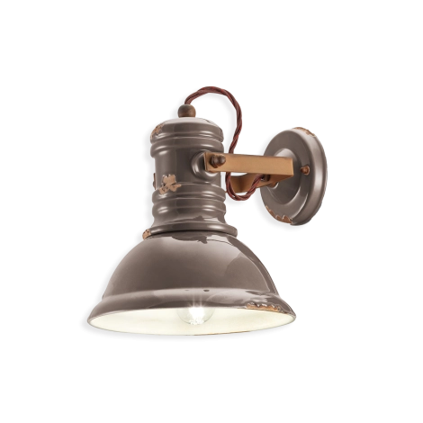 Ferroluce Industrial lampada da parete