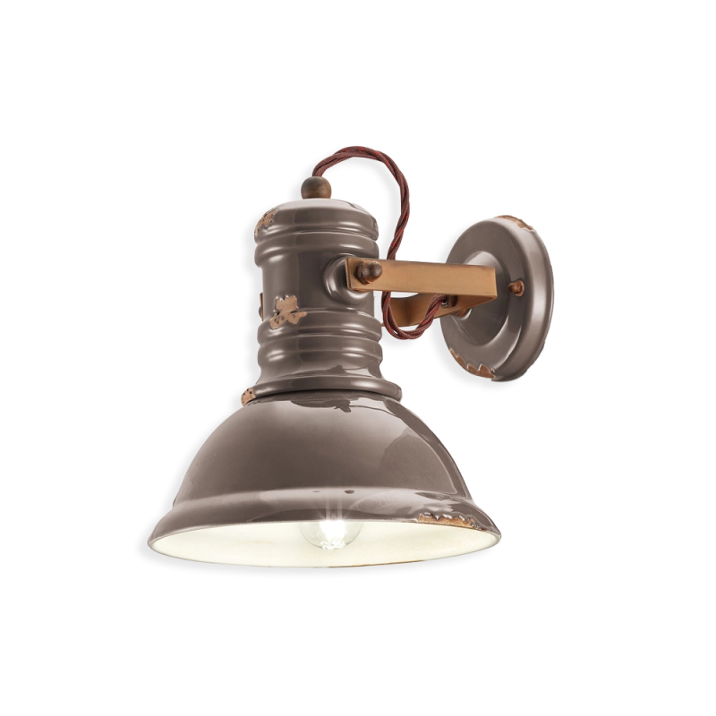 Ferroluce Industrial lampada da parete