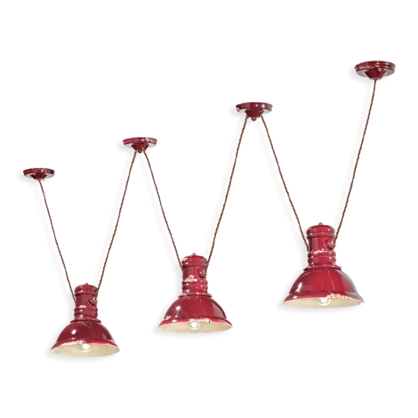 Ferroluce Industrial Multipla lampada a sospensione