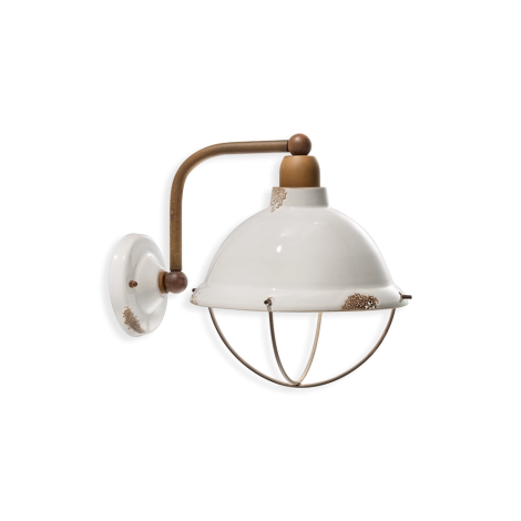 Ferroluce Industrial Vinatge lampada da parete