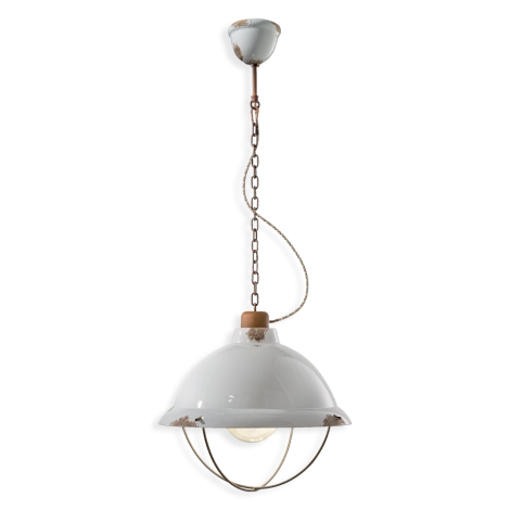 Ferroluce Industrial Vintage lampada a sospensione