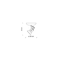 Ferroluce Loft ceiling lamp