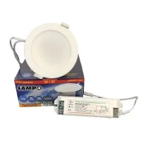 Lampo Faro SYDNEY 17W da Incasso Con Emergenza LED Tondo