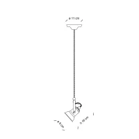 Ferroluce Loft lampada a sospensione