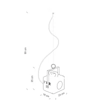 Ferroluce Industrial suspension lamp