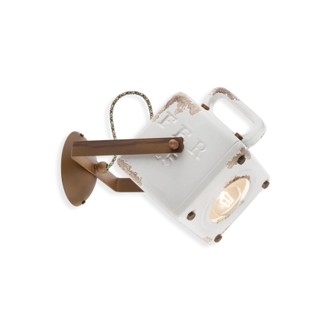 Ferroluce Industrial Vintage Wall Lamp