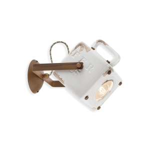Ferroluce Industrial Vintage Wall Lamp