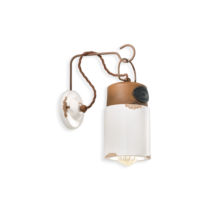 Ferroluce Industrial lampada da parete Ferroluce Industrial lampada da parete