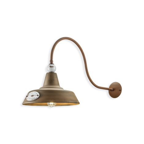 Ferroluce Grunge lampada da parete