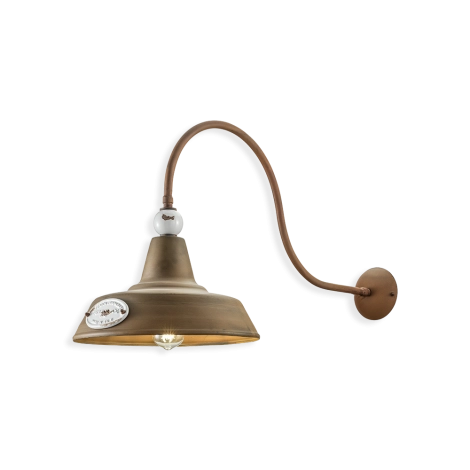 Ferroluce Grunge lampada da parete