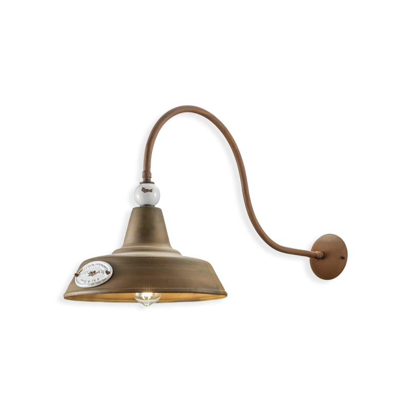 Ferroluce Grunge lampada da parete
