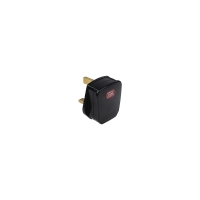 English UK Plug Socket 13A 2P + T Black Male Network Power Connector