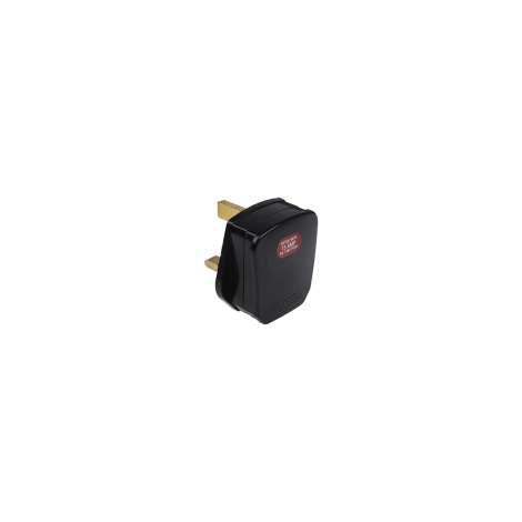 English UK Plug Socket 13A 2P + T Black Male Network Power Connector