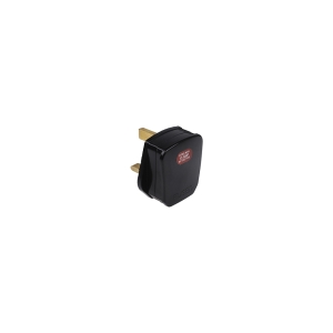 English UK Plug Socket 13A 2P + T Black Male Network Power Connector
