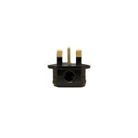 English UK Plug Socket 13A 2P + T Black Male Network Power Connector
