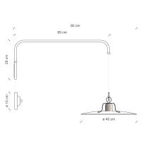 Ferroluce Country wall lamp