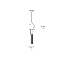 Masiero Nappe Xm1 suspension lamp