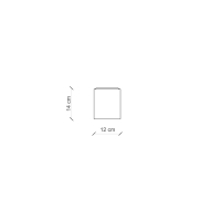 Ferroluce Vintage Square 2 lampada da soffitto