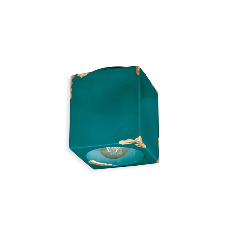 Ferroluce Vintage Square 2 lampada da soffitto