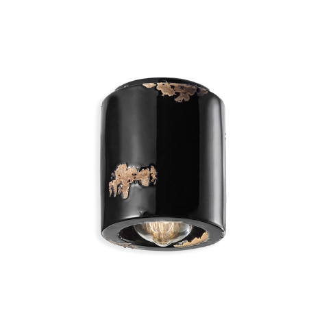 Ferroluce Vintage Round 2 ceiling spotlight