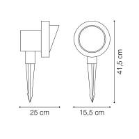 Ideal Lux Terra PT1 BIG Lampada da Terra E27 Esterno Giardino