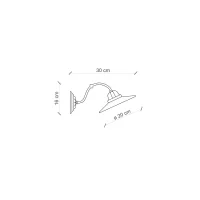 Ferroluce B&W 2 wall lamp