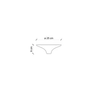 Ferroluce Vintage Round lampada da soffitto