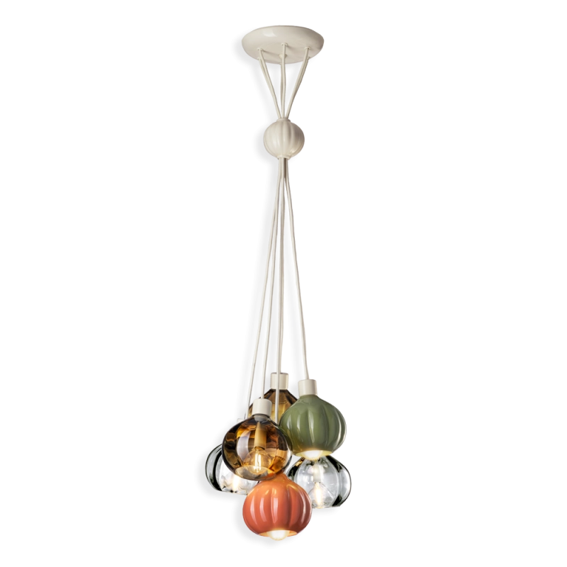Ferroluce Afoxe' Multicolor suspension lamp Ferroluce Afoxe' Multicolor suspension lamp