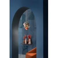 Ferroluce Afoxe' Multicolor suspension lamp