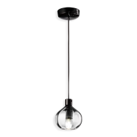 Ferroluce Afoxe' Glass suspension Lamp