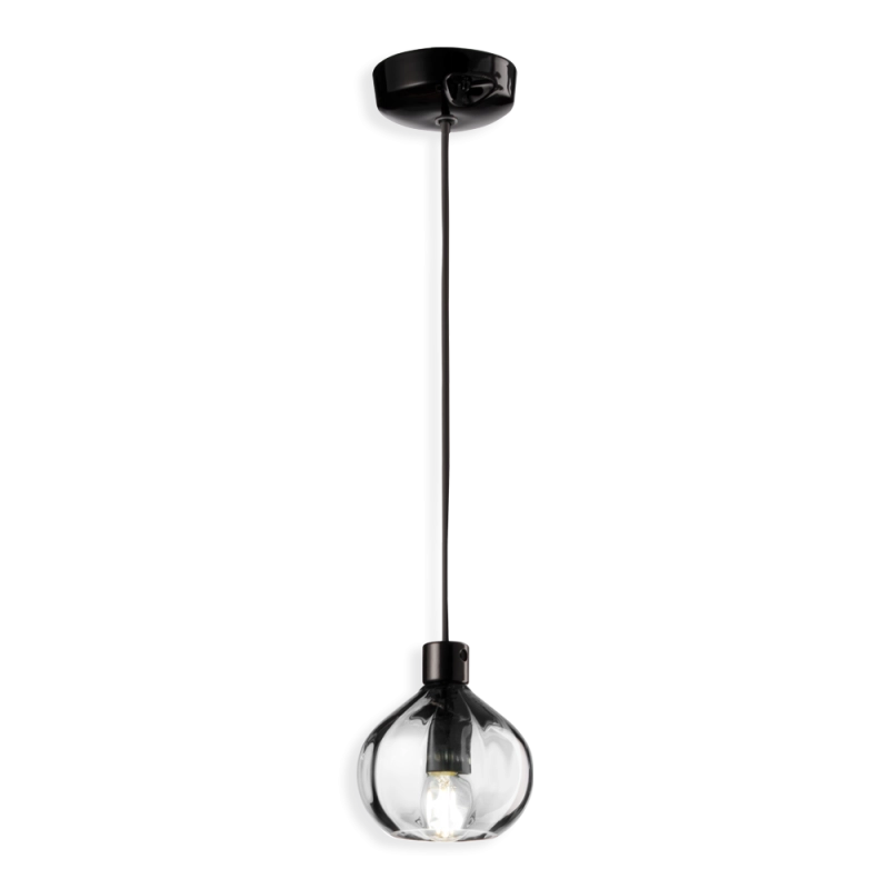 Ferroluce Afoxe' Glass suspension Lamp Ferroluce Afoxe' Glass suspension Lamp