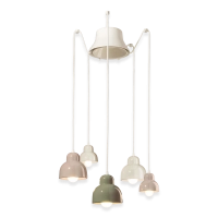 Ferroluce Berimbau Multicolor lampada a sospensione