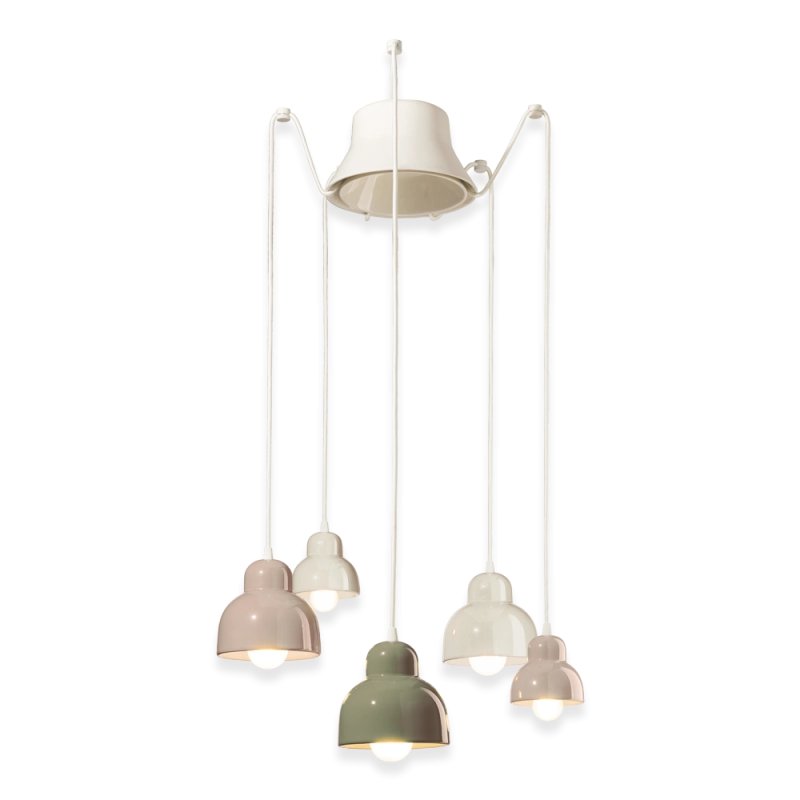 Ferroluce Berimbau Multicolor suspension lamp Ferroluce Berimbau Multicolor suspension lamp