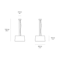 Foscarini Twice as Twiggy lampada led a sospensione
