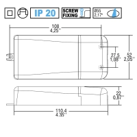 TCI MINI MD IGBT-TRIAC 20W 500mA DC Alimentatore Elettronico TCI MINI MD IGBT-TRIAC 20W 500mA DC Alimentatore Elettronico