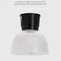 Ideallux Dundi 450 Industrial Bell Suspension 70W G12 In Ideallux Dundi 450 Industrial Bell Suspension 70W G12 In