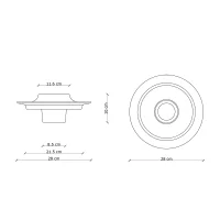 Ferroluce Voilà wall lamp