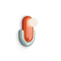 Ferroluce Eclair lampada da parete